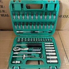 Įrankių komplektas. Nerūdijančio plieno 52 dalių rinkinys.