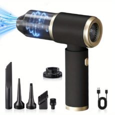 Viskas viename belaidis rankinis dulkių siurblys su pūtimo ir siurbimo funkcijomis